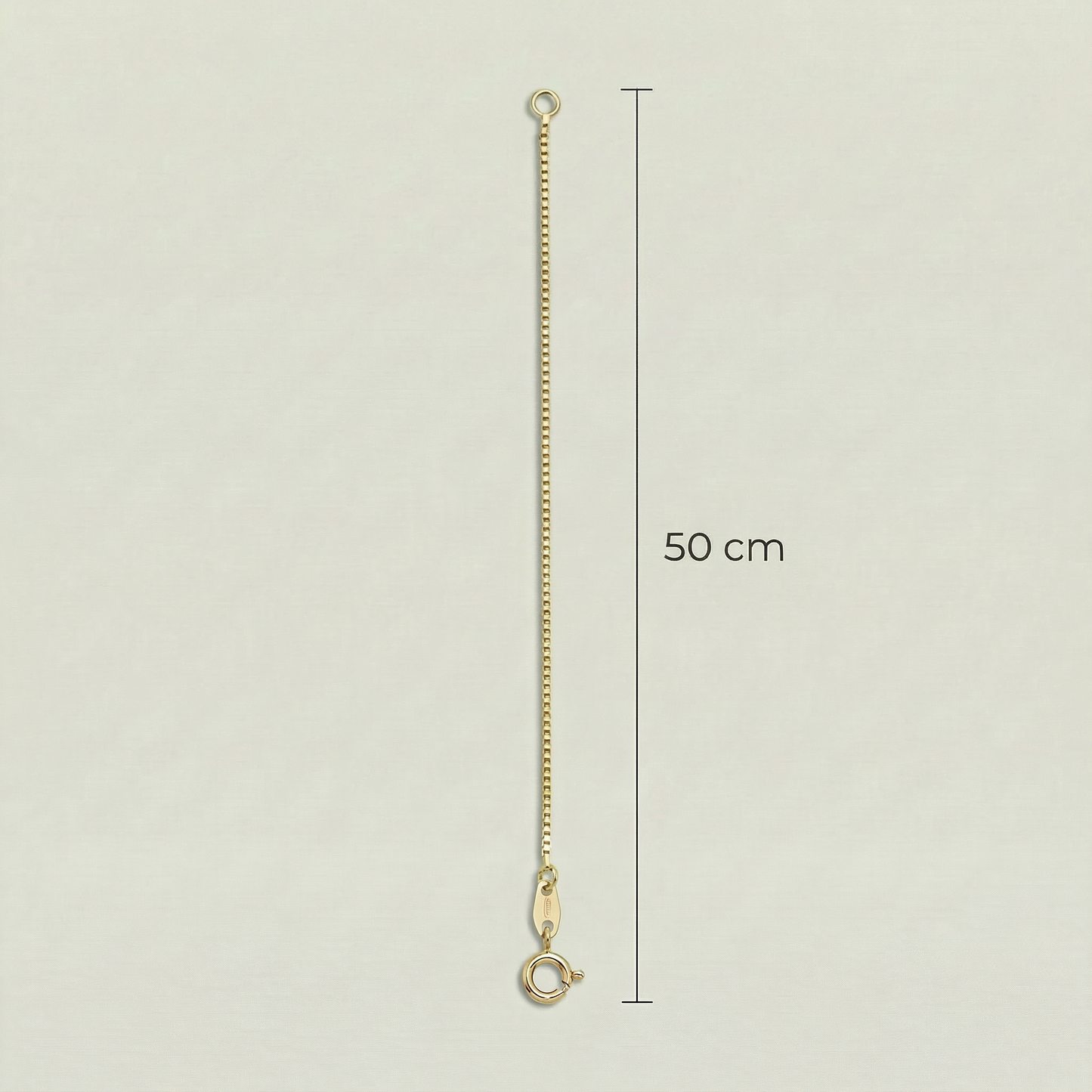 18K (750) Gold Kette mit Zirkonia Anhänger Damen 8 mm – Elegant