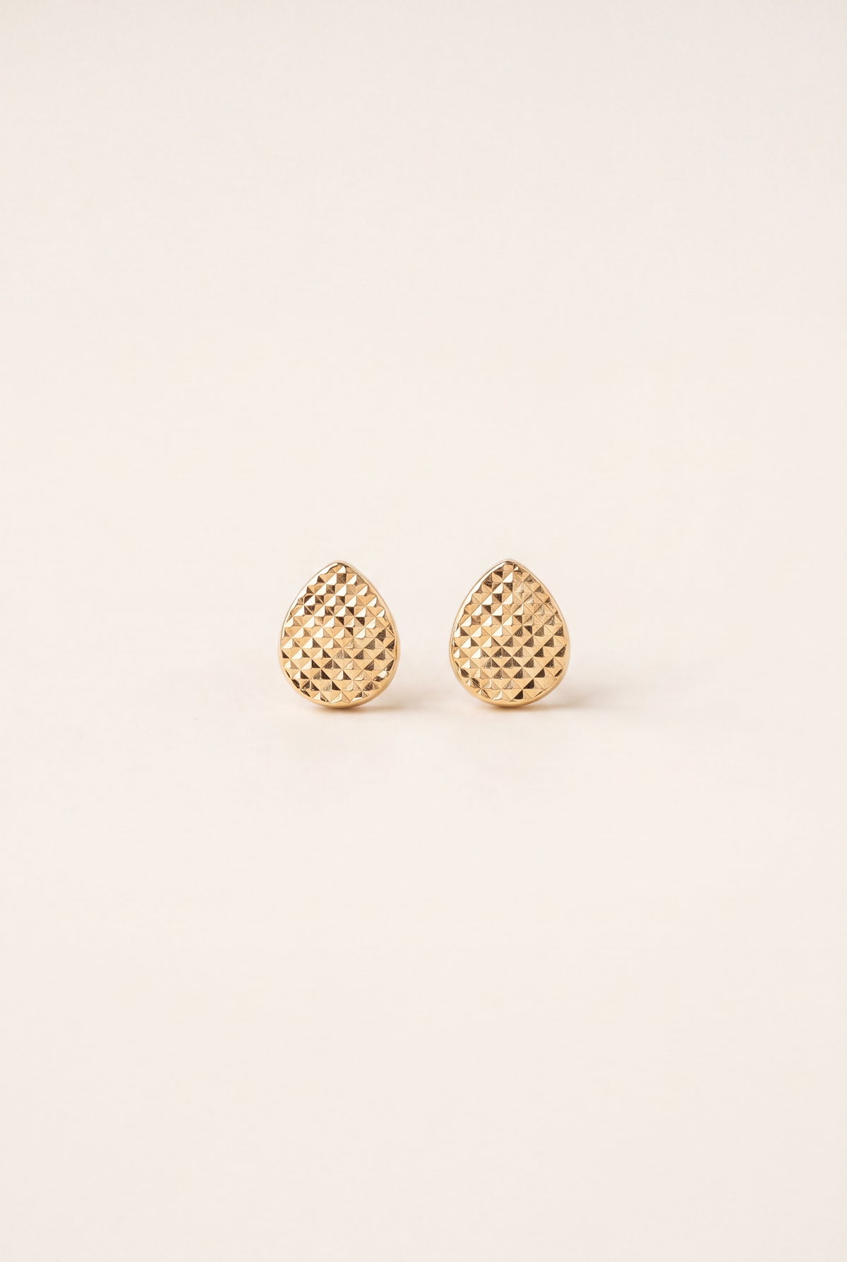 Tropfen-Ohrstecker 9 mm aus 750er Gold – Ansicht 4