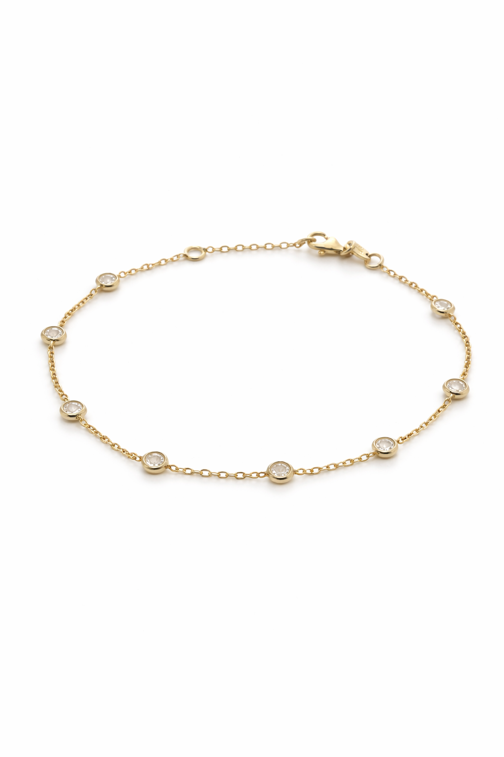 18K (750) Gold Armband mit Zirkonia Damen – Zeitlos & Elegant | PAEEZE