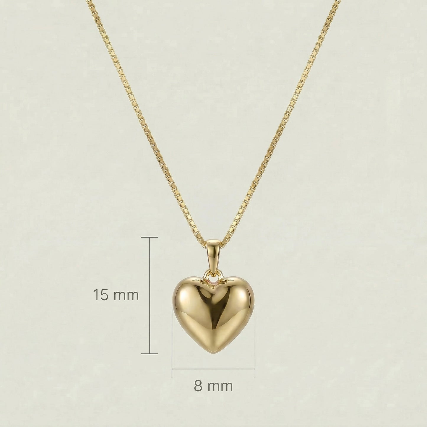 18K (750) Gold Herzkette Damen – Herz Anhänger Halskette | PAEEZE