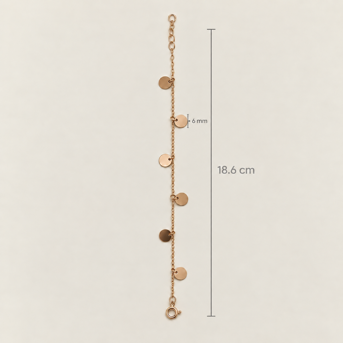 Münzarmband aus 750er Gold, 18,6 cm – Ansicht 3