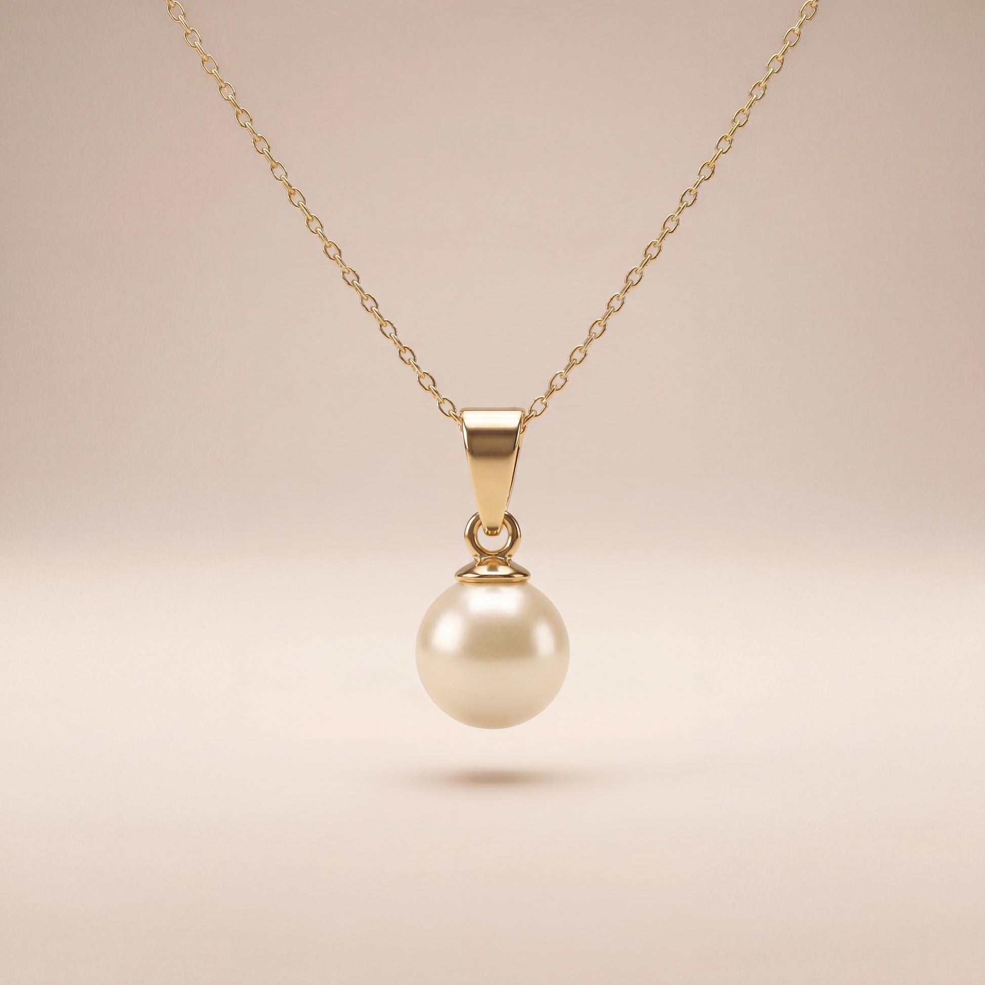 18K (750) Gold Perlenkette Damen – Halskette mit Süßwasserperle | PAEEZE