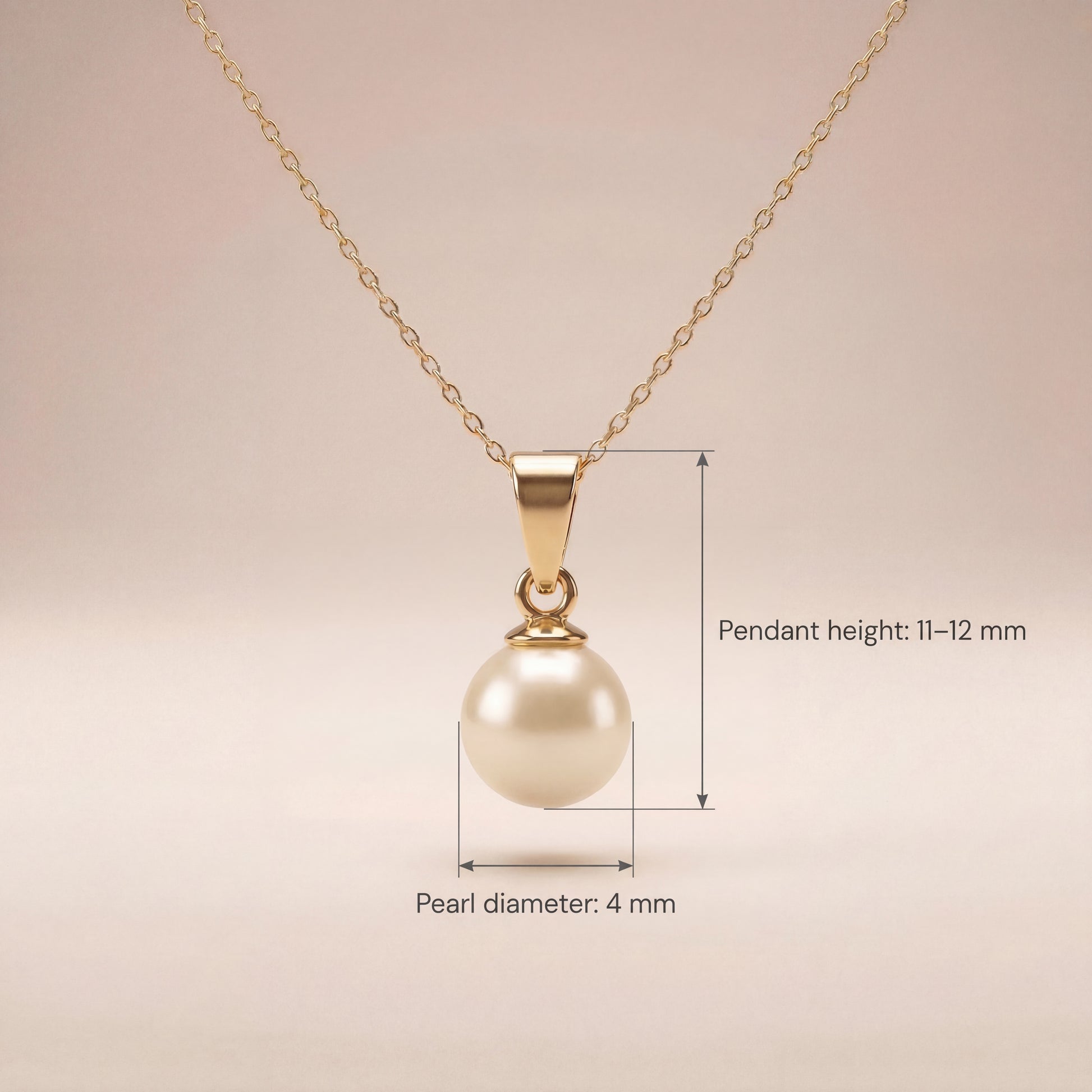 18K (750) Gold Perlenkette Damen – Halskette mit Süßwasserperle | PAEEZE