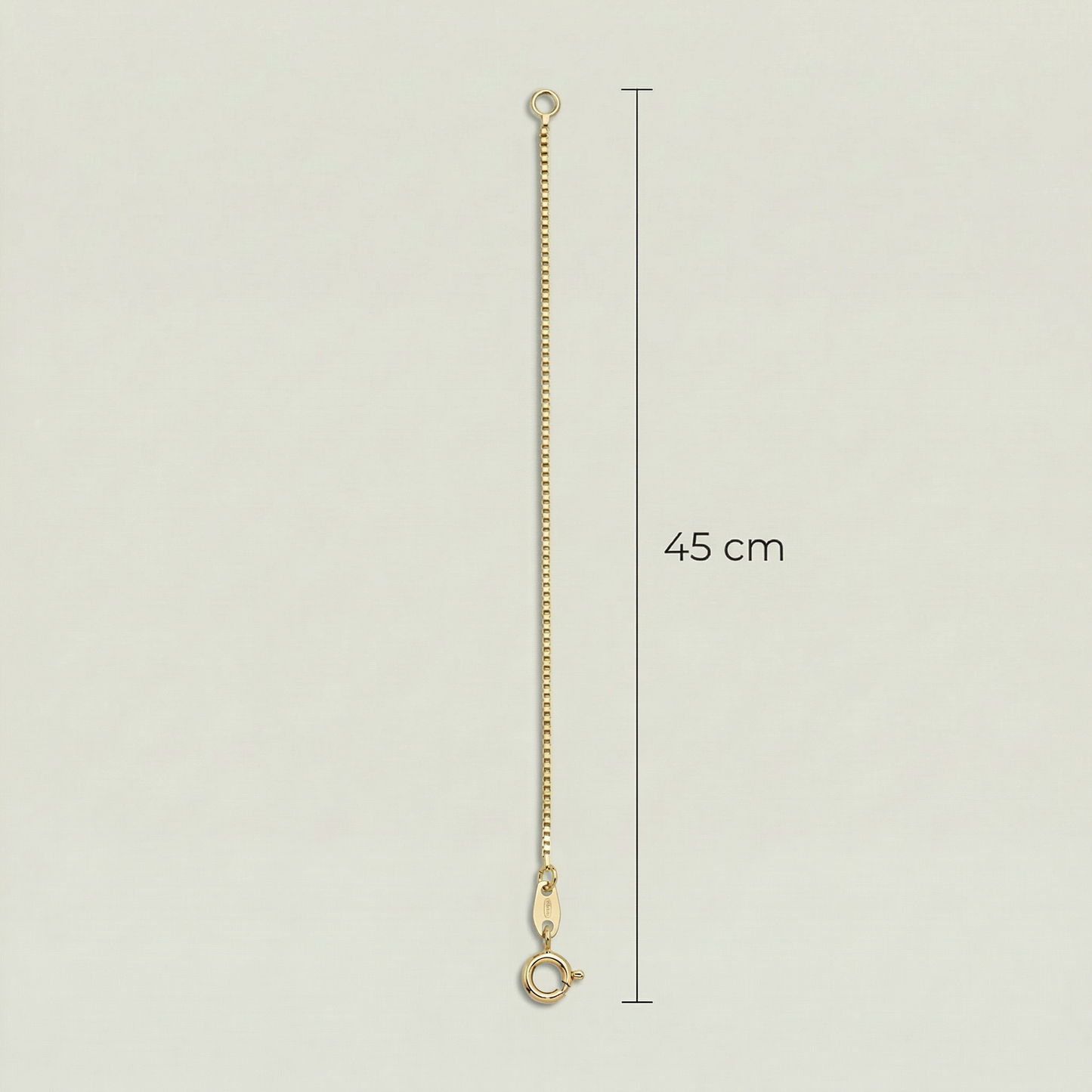 18K (750) Gold Kette mit Zirkonia Anhänger Damen 8 mm – Elegant