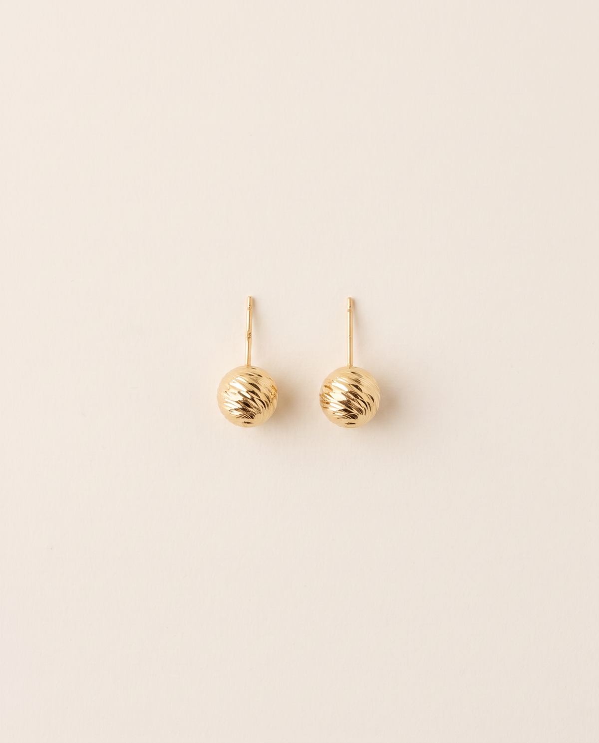 Disco-Kugel Ohrstecker 8 mm aus 750er Gold – Ansicht 4